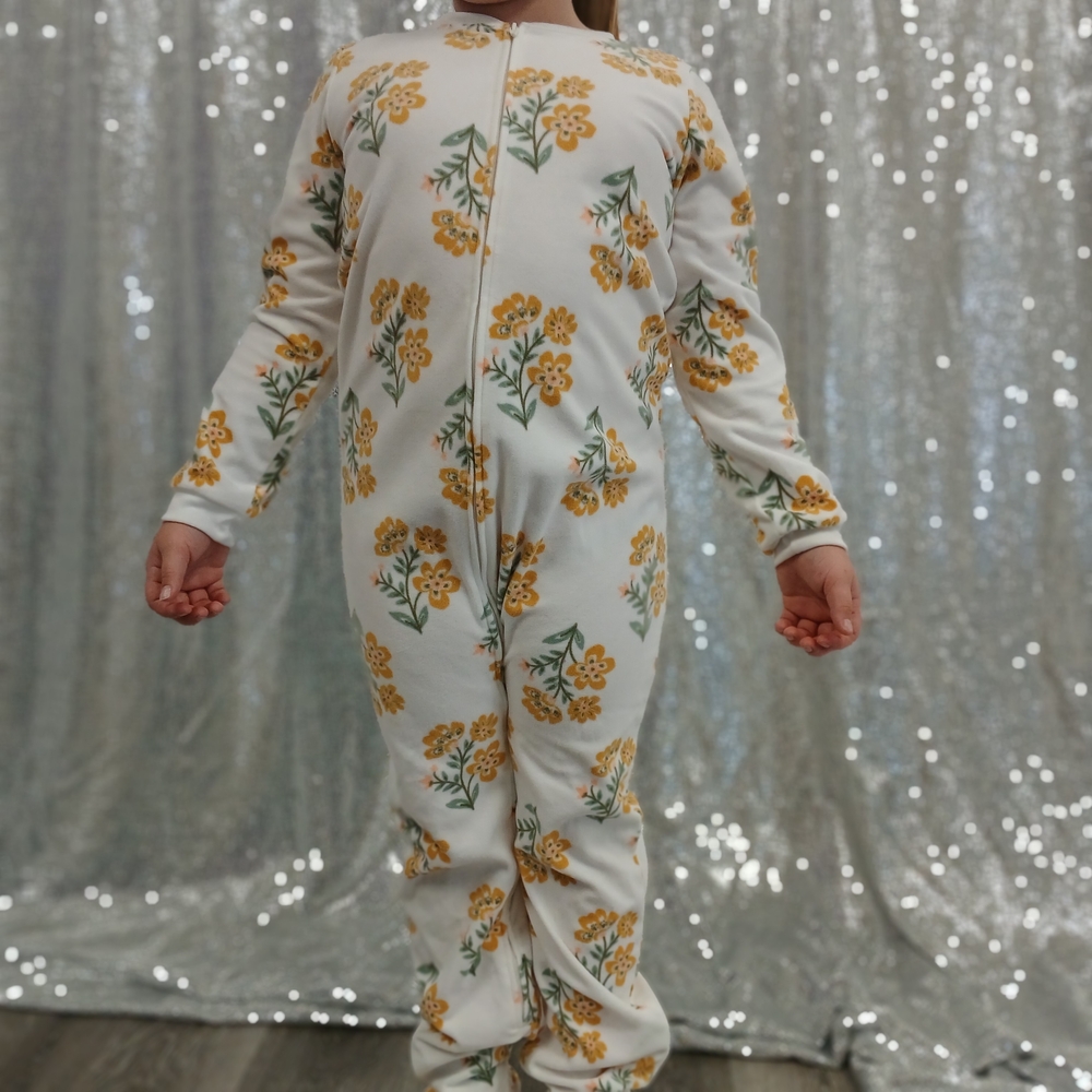 Carter's White and Yellow Floral Onesie